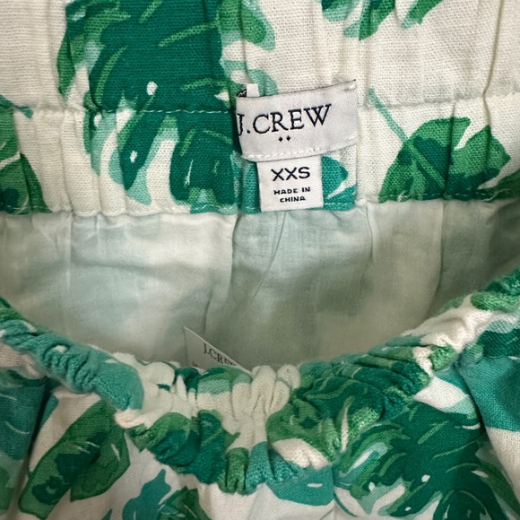 J.Crew Tropical Palm Leaf Mid Length XS Skirt w/Two Pockets NWT - Picture 3 of 4